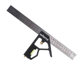 Угольник с уровнем 300 мм Inforce 06-11-67