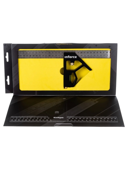 Угольник с уровнем 300 мм Inforce 06-11-67