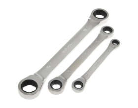 Набор накидных трещоточных ключей Inforce, размеры 8-19, трещотка 72 зуба, 06-05-91