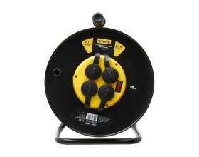 Силовой удлинитель на катушке Inforce 4 гнезда, с/з ПВС 3х1,5 16A 30м IP44 GRANITE ZG 09-15-05