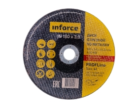 Диск отрезной по металлу (180х22х3 мм) Inforce 11-01-110