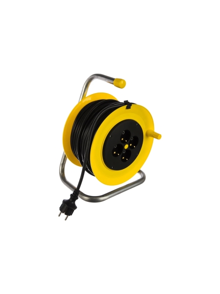 Силовой удлинитель на катушке Inforce К4-Е-30 30 м 4 розетки с з/к 25130