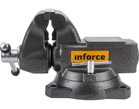 Поворотные слесарные тиски Inforce 140 мм 05-23-10