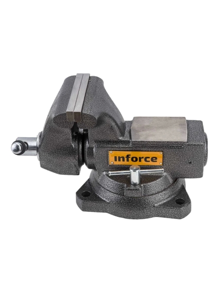 Поворотные слесарные тиски Inforce 140 мм 05-23-10