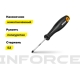 Шлицевая отвертка Inforce SL3x60 06-09-58