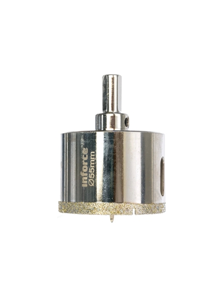 Коронка алмазная по стеклу и керамике (55 мм; 30 мм) Inforce 11-01-076