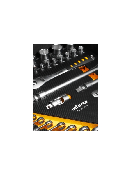 Набор инструментов Inforce 152 предмета 1/2 дюйма и 1/4 дюйма 06-07-18