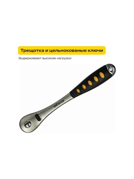 Набор инструментов Inforce 152 предмета 1/2 дюйма и 1/4 дюйма 06-07-18