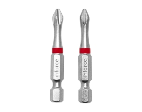 Бита (2 шт; PH2; 50 мм) торсионная Inforce 11-01-291