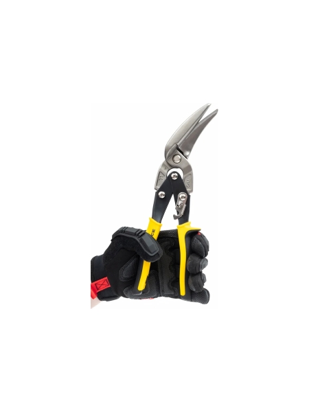 Ножницы по металлу Inforce 270мм, прямой и левый проходной рез, сталь СrMo, двухкомпонентные рукоятки 06-18-55