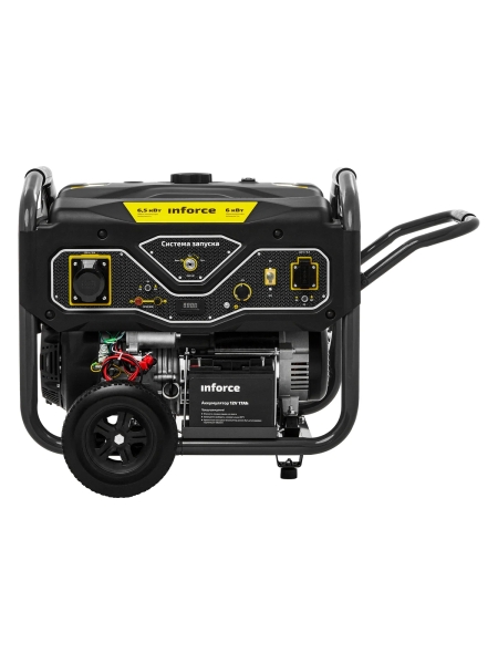 Бензиновый генератор (6,5 кВт; эл.стартер; ATS, колёса и ручки) Inforce GL 6500 04-03-15