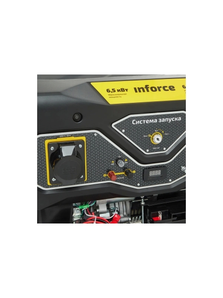 Бензиновый генератор (6,5 кВт; эл.стартер; ATS, колёса и ручки) Inforce GL 6500 04-03-15