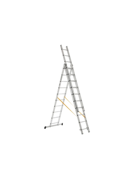 Профессиональная трехсекционная лестница Inforce 3x10 шириной 480мм ЛП-03-19