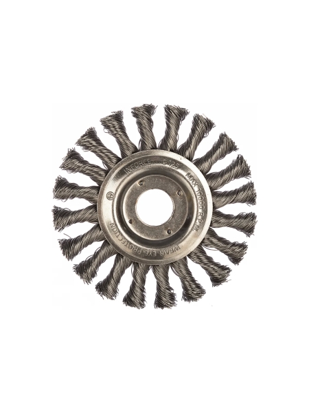 Щетка дисковая плоская для УШМ (125х22.2 мм) Inforce 11-01-050