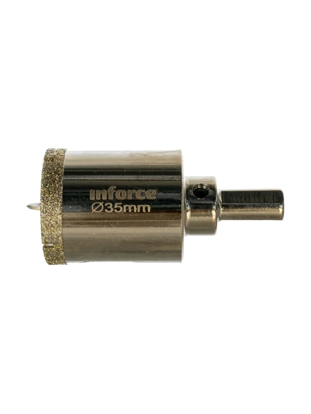 Коронка алмазная по стеклу и керамике (35 мм; 30 мм) Inforce 11-01-071