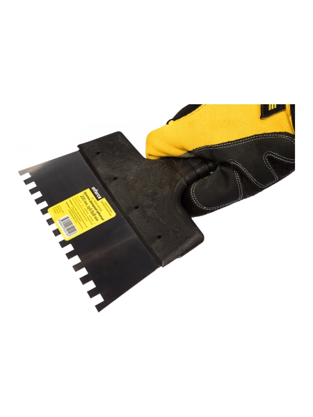 Зубчатый шпатель Inforce 200 мм зуб 8х8 мм с пластиковой ручкой 020605-080-200