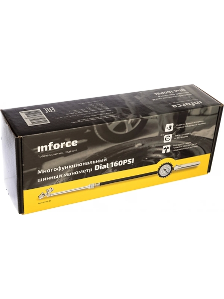 Пистолет для накачки шин (шинный манометр) INFORCE Dial160PSI 01-05-01