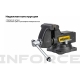 Поворотные слесарные тиски Inforce 115 мм 05-23-09