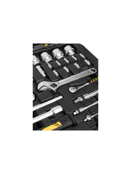 Набор инструментов Inforce 77 предметов 1/2 дюйма и 1/4 дюйма, Сталь Cr-V, Профессиональный, 06-07-19