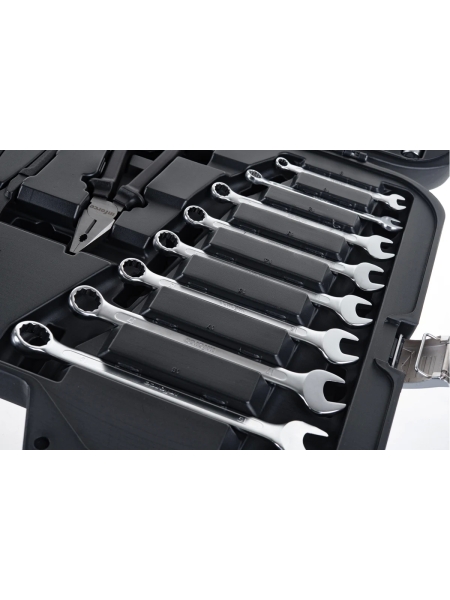 Набор инструментов Inforce 77 предметов 1/2 дюйма и 1/4 дюйма, Сталь Cr-V, Профессиональный, 06-07-19