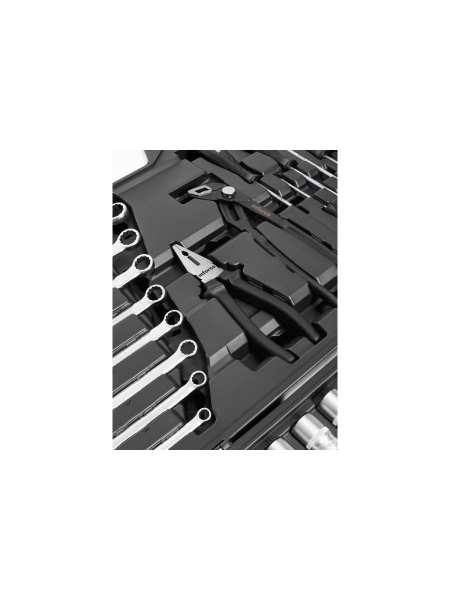 Набор инструментов Inforce 77 предметов 1/2 дюйма и 1/4 дюйма, Сталь Cr-V, Профессиональный, 06-07-19