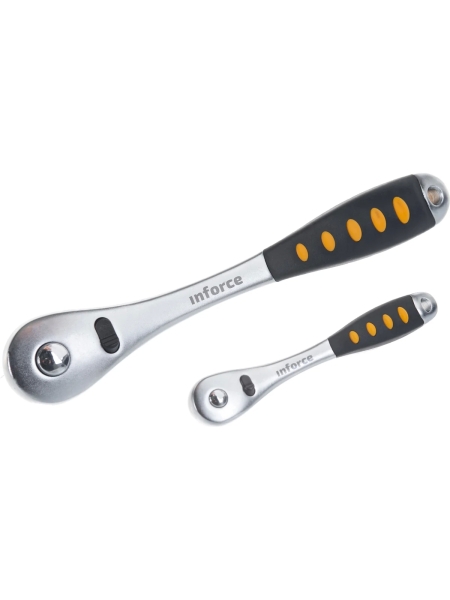 Набор инструментов Inforce 77 предметов 1/2 дюйма и 1/4 дюйма, Сталь Cr-V, Профессиональный, 06-07-19