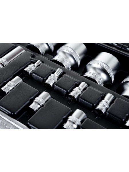 Набор инструментов Inforce 77 предметов 1/2 дюйма и 1/4 дюйма, Сталь Cr-V, Профессиональный, 06-07-19