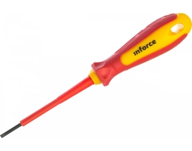 Диэлектрическая шлицевая отвертка Inforce VDE Pro SL5.5x125мм 06-09-34