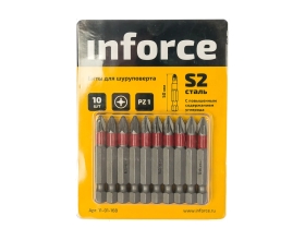 Бита (10 шт; Pz1; 50 мм) для шуруповерта Inforce 11-01-168