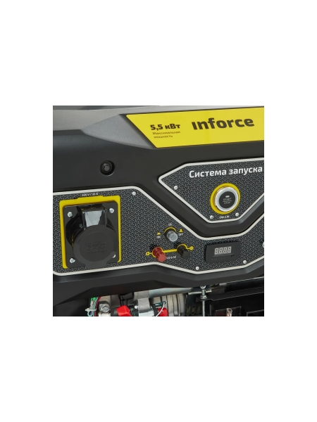 Бензиновый генератор (5,5 кВт; эл.стартер; колёса и ручки) Inforce GL 5500 04-03-21