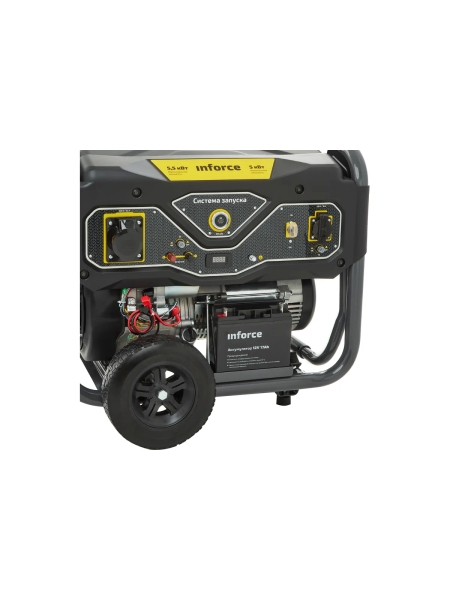 Бензиновый генератор (5,5 кВт; эл.стартер; колёса и ручки) Inforce GL 5500 04-03-21
