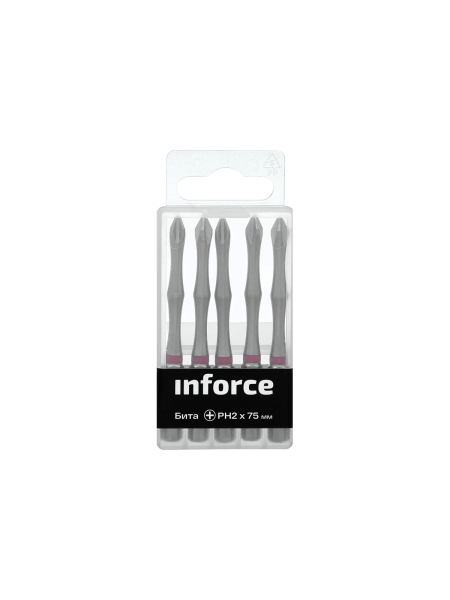 Бита (5 шт; PH2; 75 мм) Inforce 11-01-293