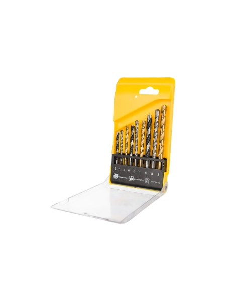 Набор сверл по металлу, камню, дереву (5-8 мм) 9 шт. Inforce 11-01-026