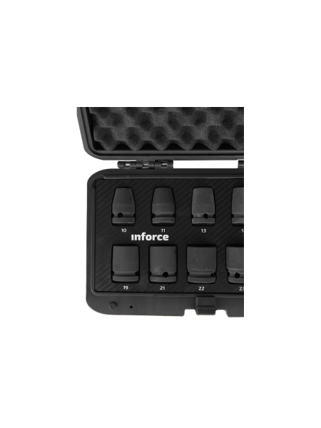 Набор торцевых ударных головок Inforce (1/2"; 10-24 мм) 11-01-261