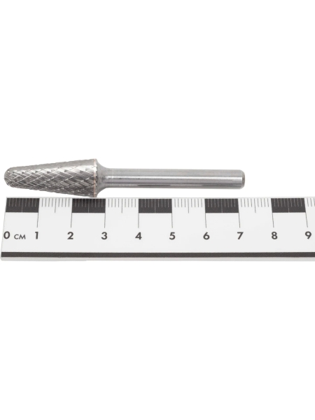 Бор-фреза форма L /конус с закругленной головой/ DC 12х25/70 хв. 6 мм Inforce 10-01-425