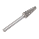 Бор-фреза форма L /конус с закругленной головой/ DC 12х25/70 хв. 6 мм Inforce 10-01-425