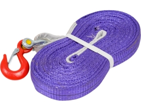 Буксировочный текстильный строп IVITECH 30мм 9т 5м 2 слоя+скоба и крюк