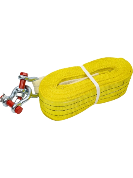 Буксировочный текстильный строп IVITECH 90мм 21т, 6м, 2слоя, скоба-скоба