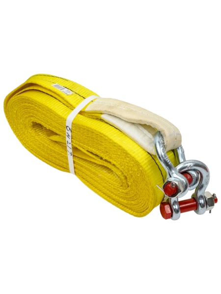 Буксировочный текстильный строп IVITECH 90мм 21т, 6м, 2слоя, скоба-скоба