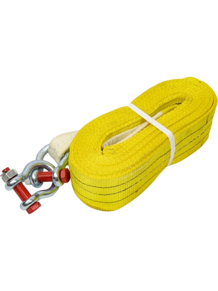 Буксировочный текстильный строп IVITECH 90мм 21т, 6м, 2слоя, скоба-скоба