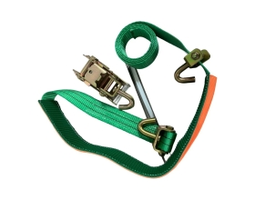 Стяжной ремень для автовоза с резиновым контроллером IVITECH ширина ленты 50 мм, длина 3 м