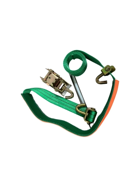 Стяжной ремень для автовоза с резиновым контроллером IVITECH ширина ленты 50 мм, длина 3 м