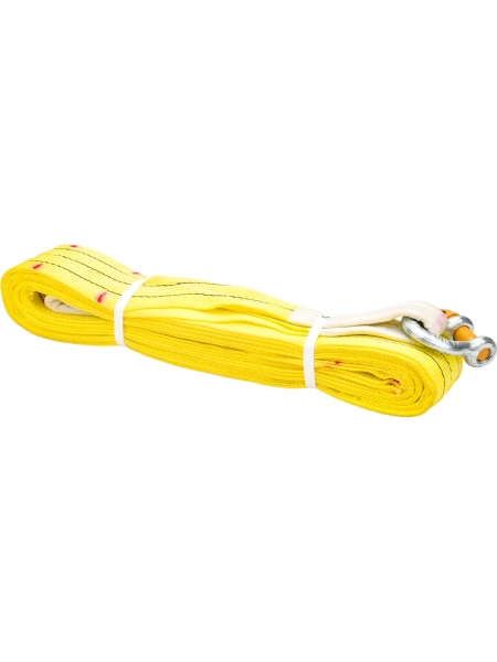 Буксировочный текстильный строп IVITECH 90мм 21т 6м 2 слоя+скоба