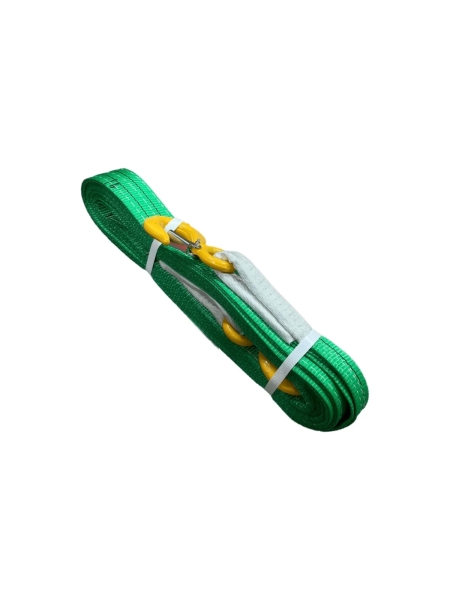 Буксировочный текстильный строп IVITECH 60 мм, 14т, 4м, 2слоя, крюк-крюк