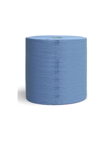 Салфетки бумажные двухслойные Jeta PRO очищ., 34 г/м²,35x38 см Цвет:синий 2 рулона /500шт/рул 5850766