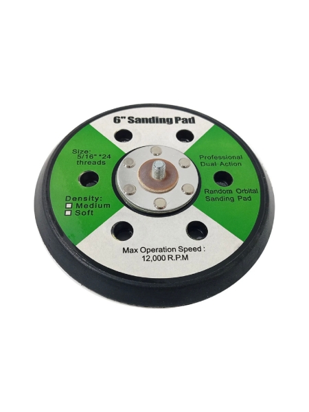 Диск-подошва шлифовальная Jeta PRO d150мм, 6 отверстий жесткая, липучка Velcro, крепление М 5/16/№41 1038A41