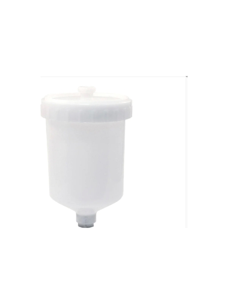 верхний полипропиленовый бачок для краскопультов Jeta PRO (JP60) объемом 0,6л, внутреняя резьба М12 JC600