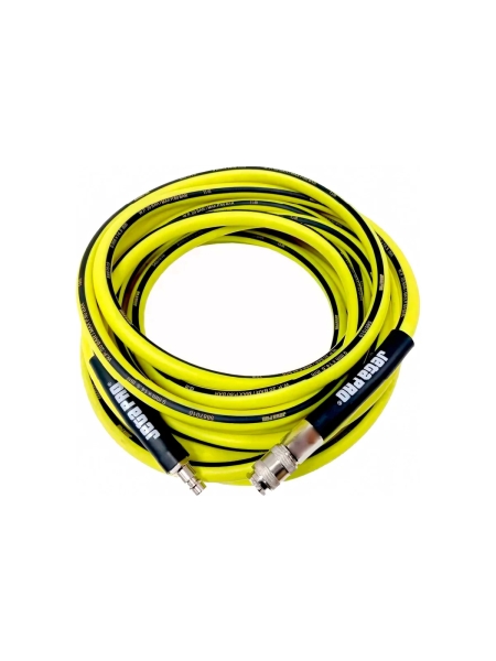 Шланг гибкий ПВХ с фитингами 9x14.5 мм, 15 м, желтый Jeta PRO 5887015