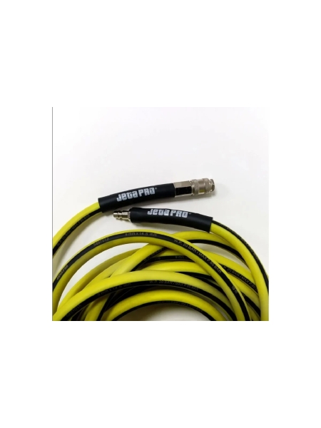 Шланг гибкий ПВХ с фитингами 9x14.5 мм, 15 м, желтый Jeta PRO 5887015