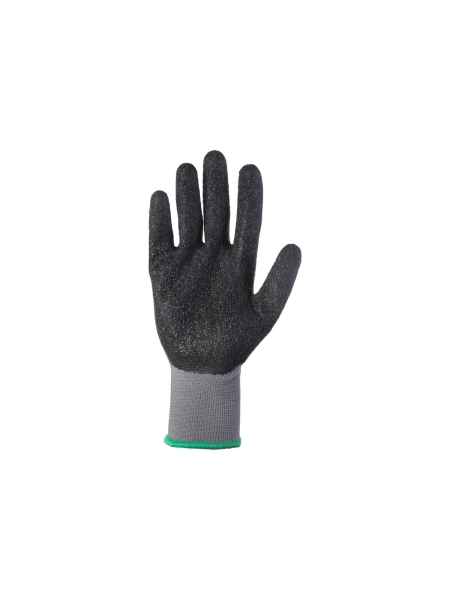 Перчатки из полиэфирной пряжи c рельефным латексным покрытием Jeta Safety р. 9/L, серый/черный JL061/L